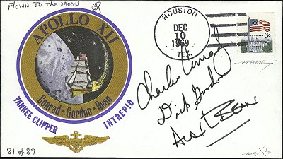 Apollo 12 cover flown on Apollo 15