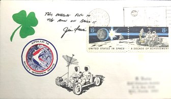 Apollo 15 flown Shamrock cover alternative design