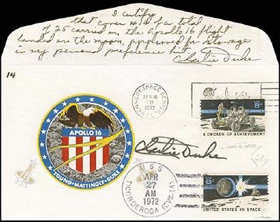 Apollo 16 flown cover