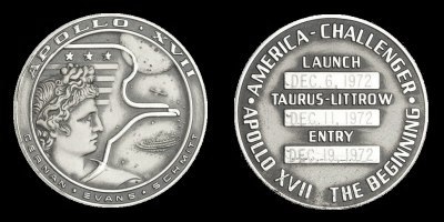 Apollo 17 Robbins medallion