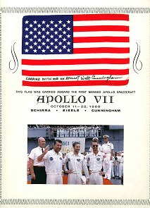 Apollo 7 flown flag