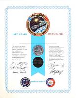 ASTP Manned Flight Awareness medallion presentation