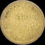 Gemini 7 gold Fliteline medallion back