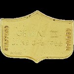 Gemini 9 gold Fliteline medallion back