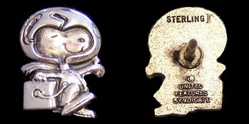 Silver Snoopy pin variant 19