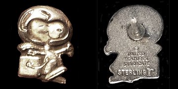 Silver Snoopy pin variant 23