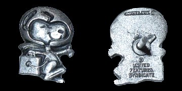 Silver Snoopy pin variant 8