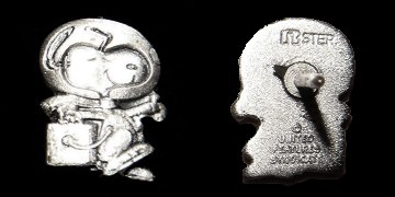 Silver Snoopy pin variant 7